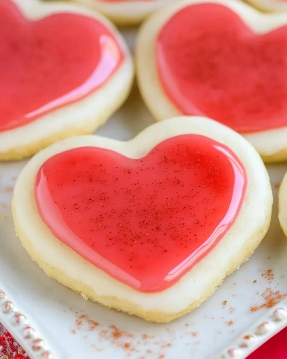 Delicious Copycat Heart Cookies with Cinnamon Icing shot