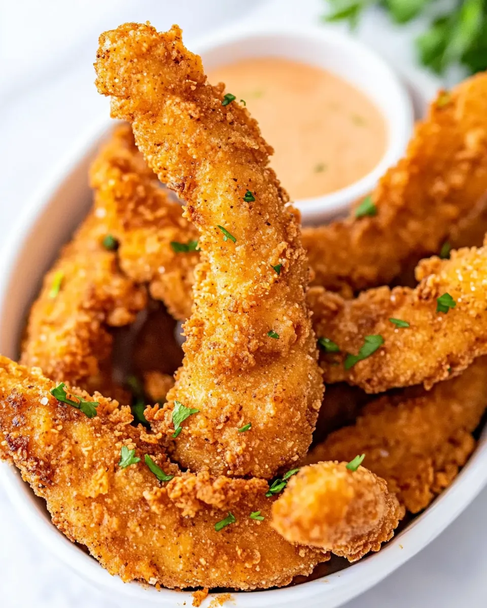 Delicious Copycat Raising Canes Chicken Fingers shot