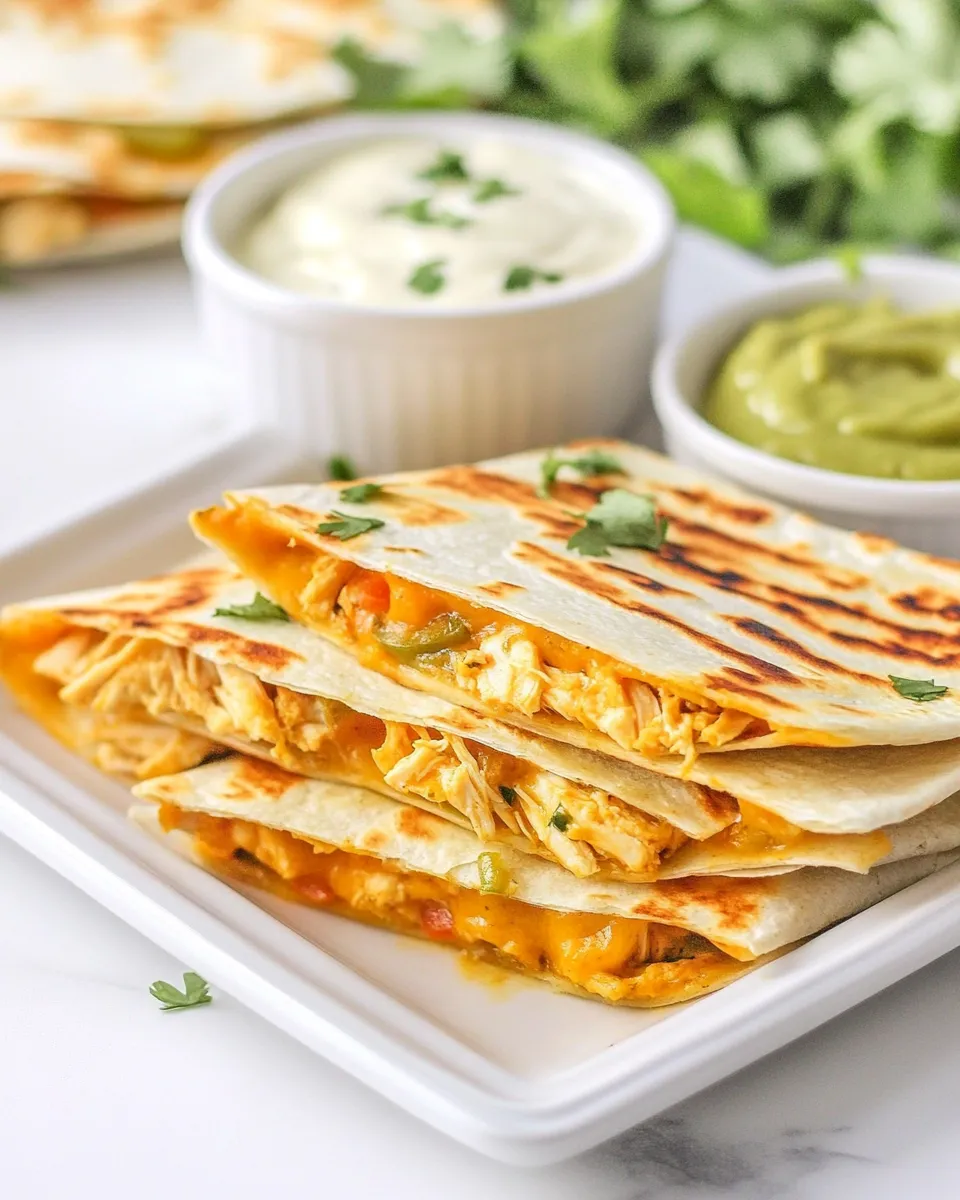 Homemade Copycat Taco Bell Chicken Quesadilla with Creamy Jalapeo Sauce photo