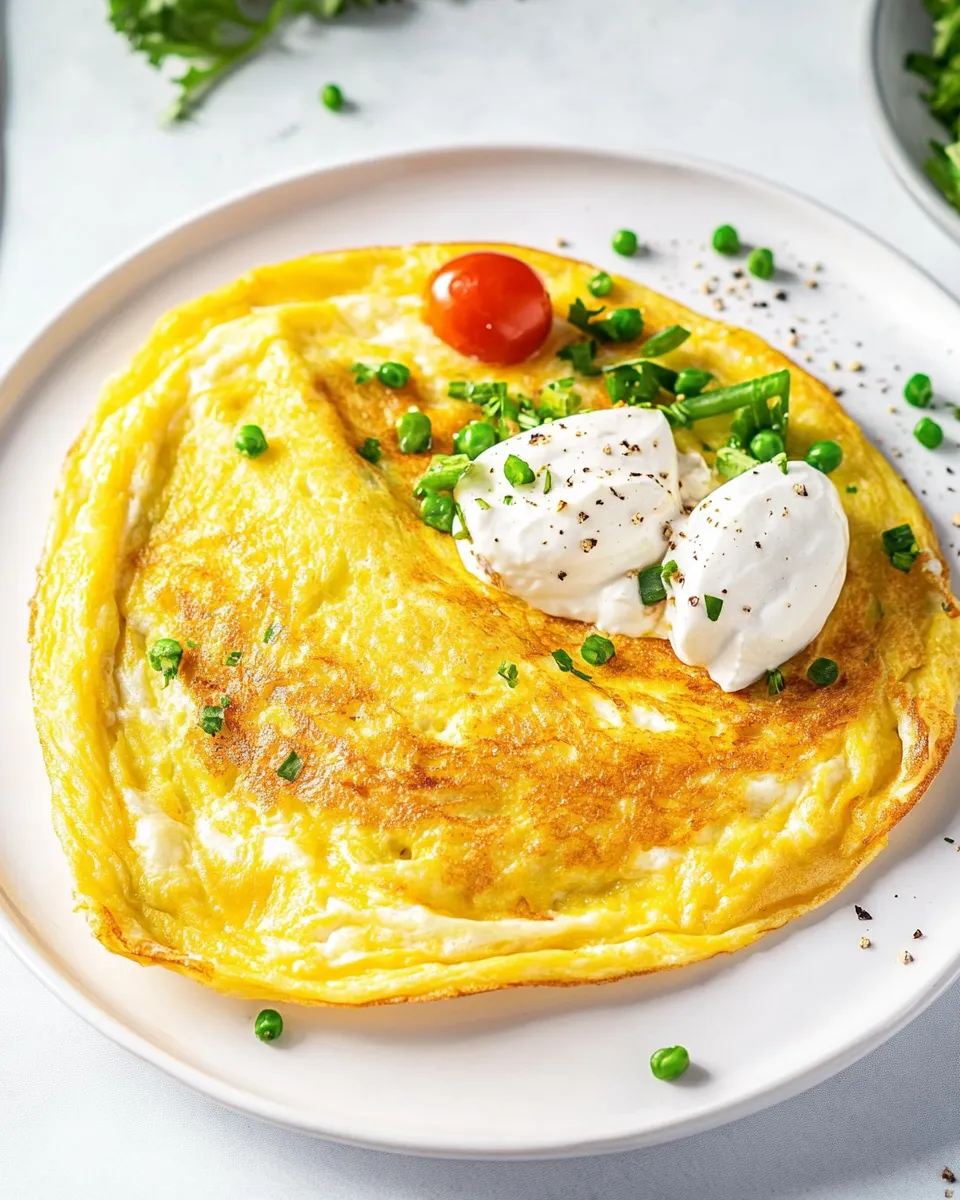 Classic Cottage Cheese Omelette image