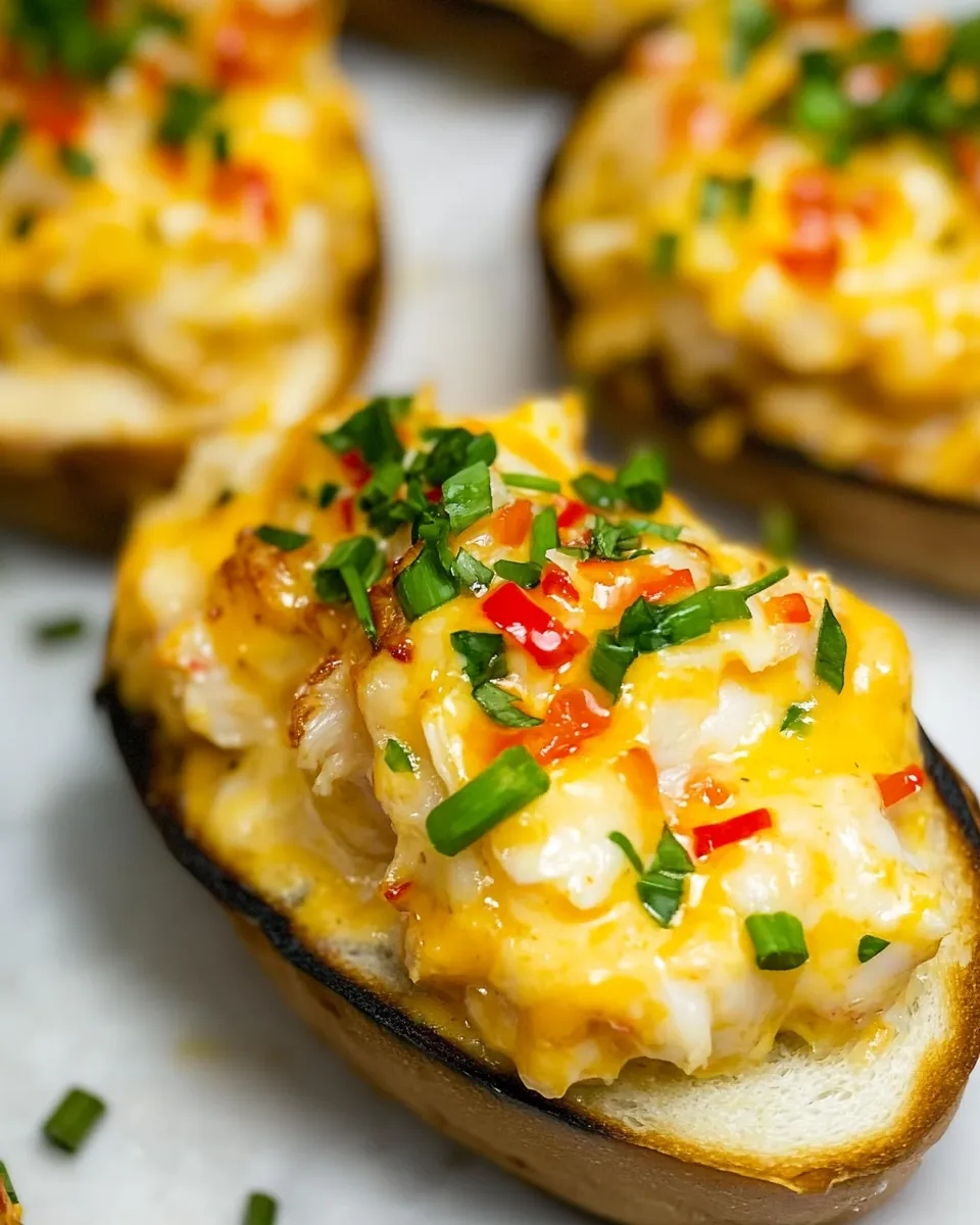Delicious Crab Melts shot