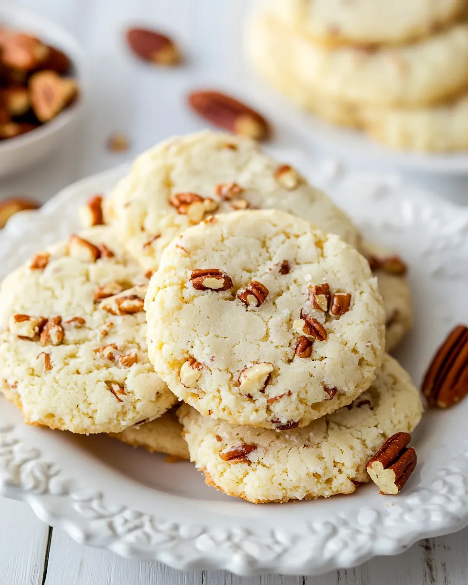 Delicious Cream Cheese Pecan Cookies shot