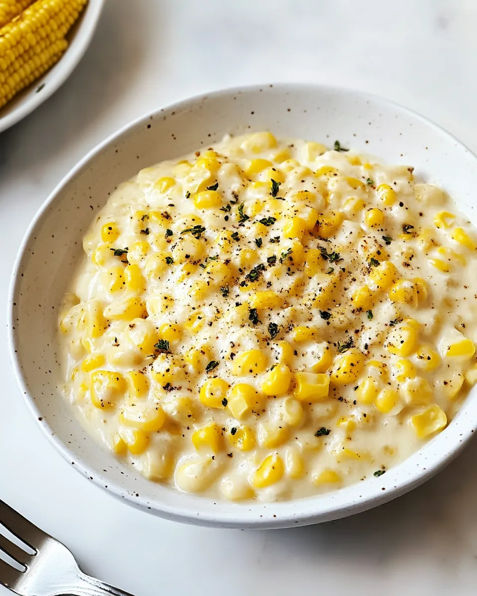 Delicious Creamed Corn shot