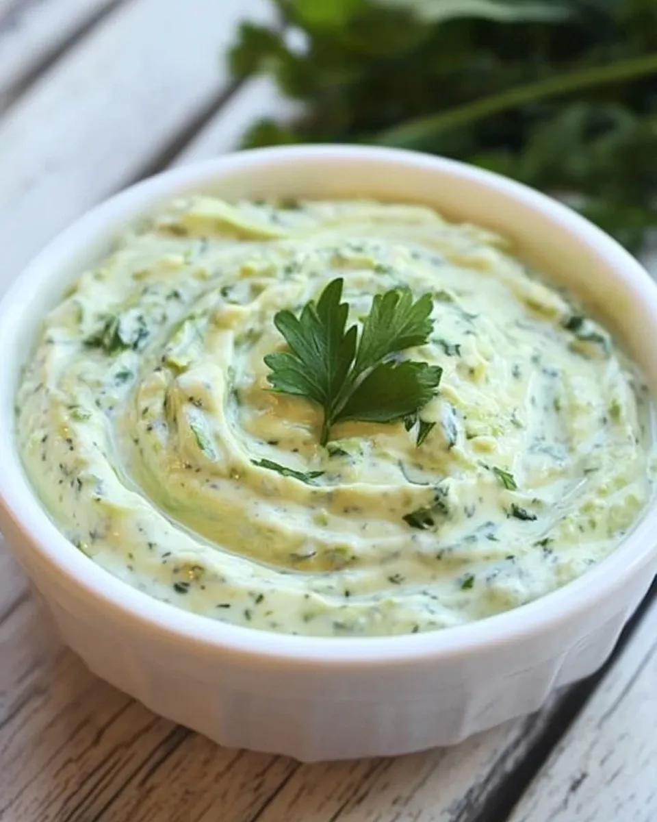 Delicious Creamy Avocado Yogurt Dip shot