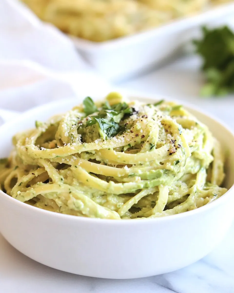 Classic Creamy Avocado and Gouda Cheese Pasta image