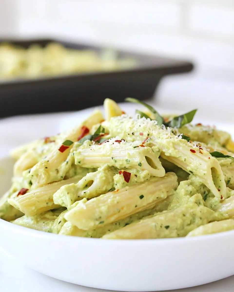 Easy Creamy Avocado and Gouda Cheese Pasta picture