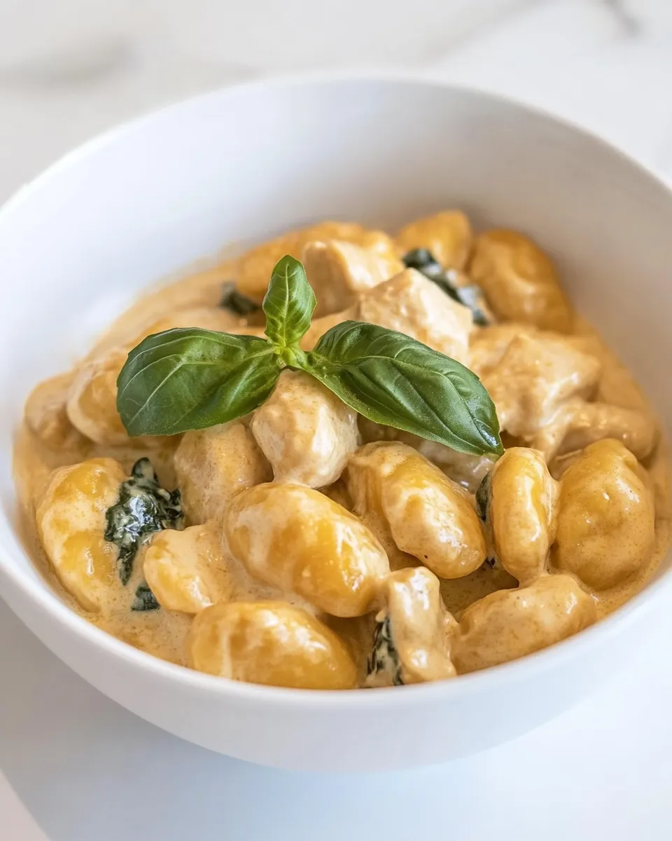 Homemade Creamy Chicken Gnocchi photo