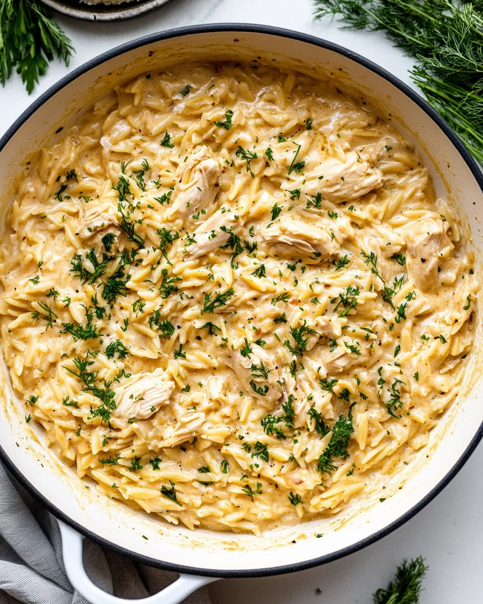 Classic Creamy Chicken Orzo image