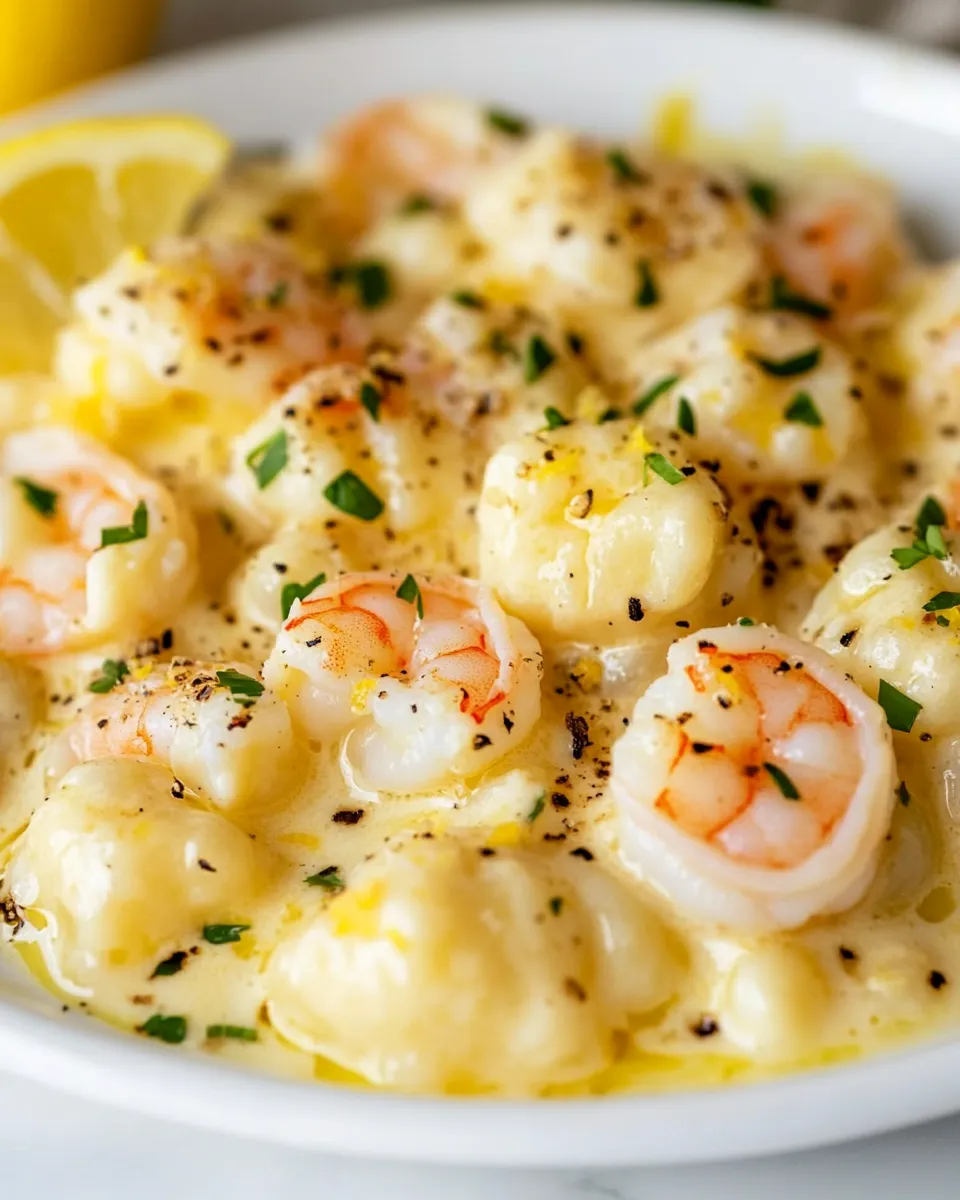 Easy Creamy Lemon Shrimp Gnocchi picture