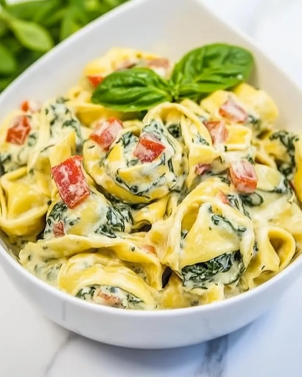 Classic Creamy Spinach Tortellini image