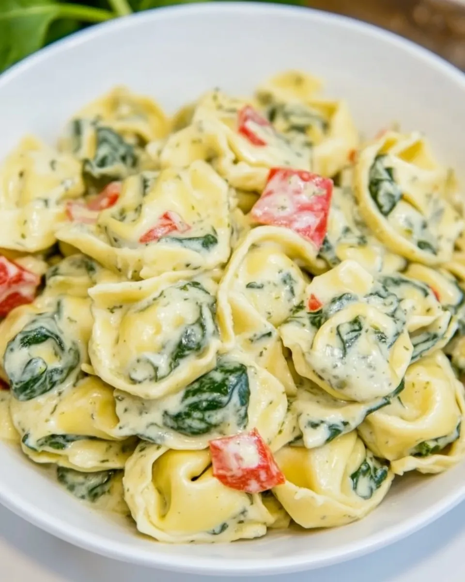 Easy Creamy Spinach Tortellini recipe photo
