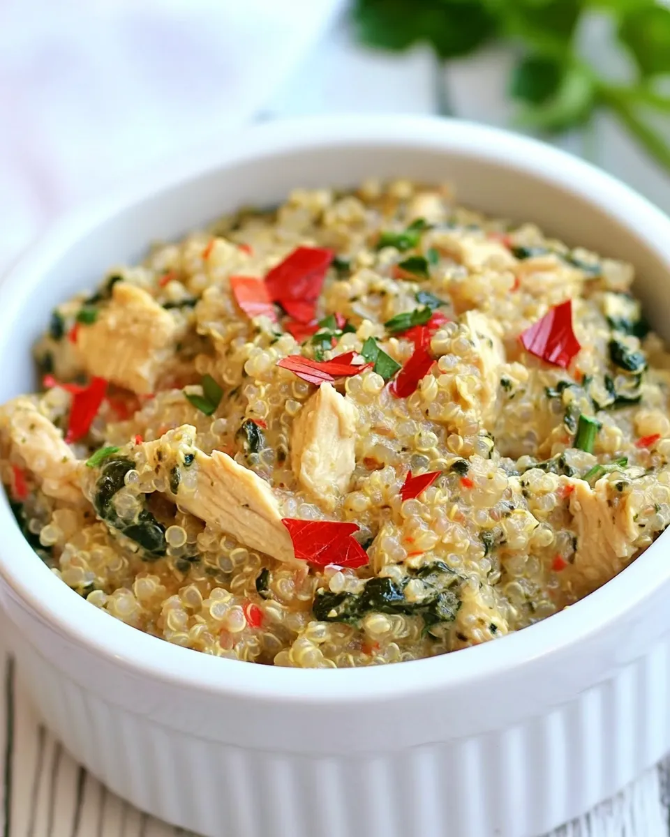 Classic Creamy Spinach and Artichoke Chicken Quinoa image