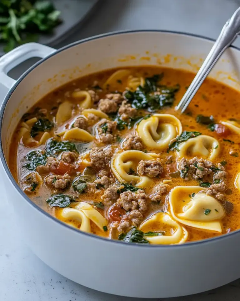 Homemade Creamy Tortellini Soup Recipe photo