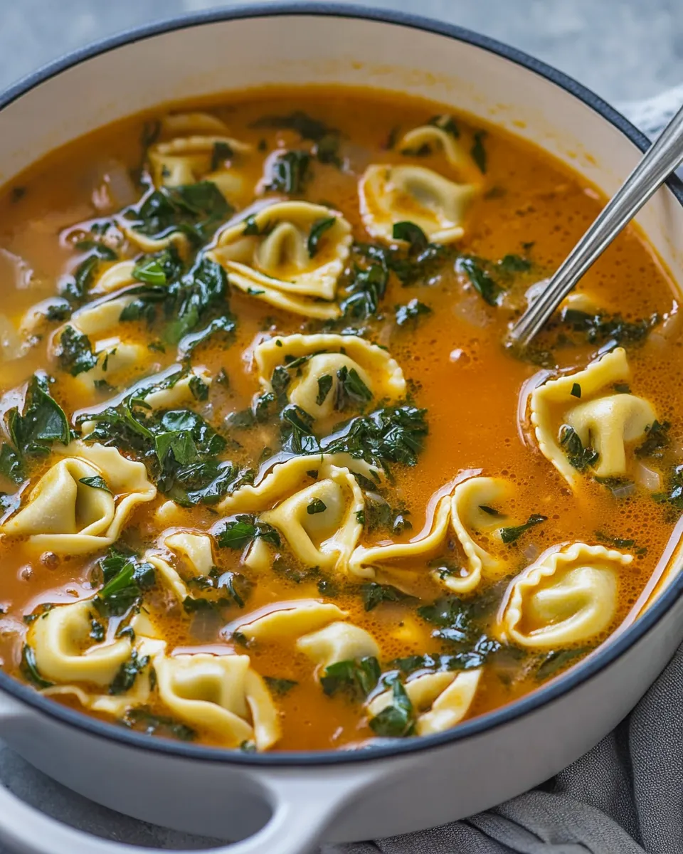 Classic Creamy Tortellini Soup Recipe image