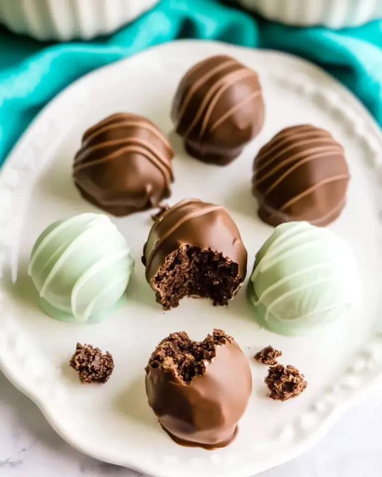 Homemade Creme de Menthe Truffles photo