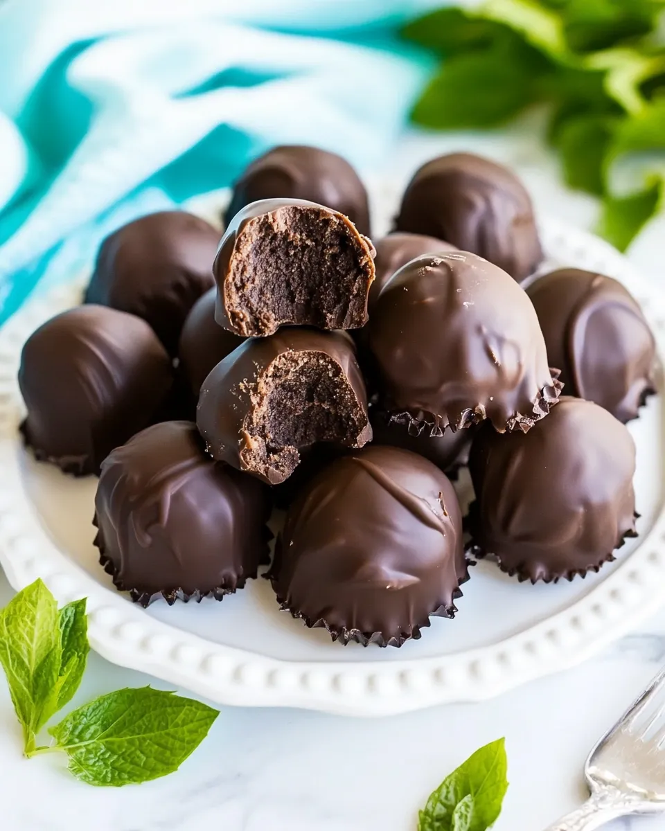 Classic Creme de Menthe Truffles image