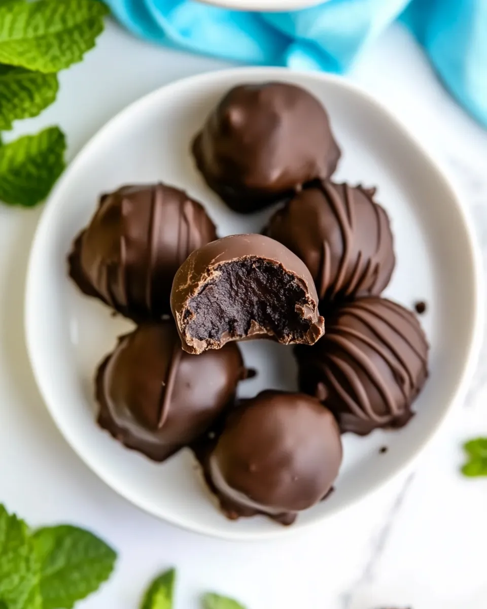Easy Creme de Menthe Truffles picture