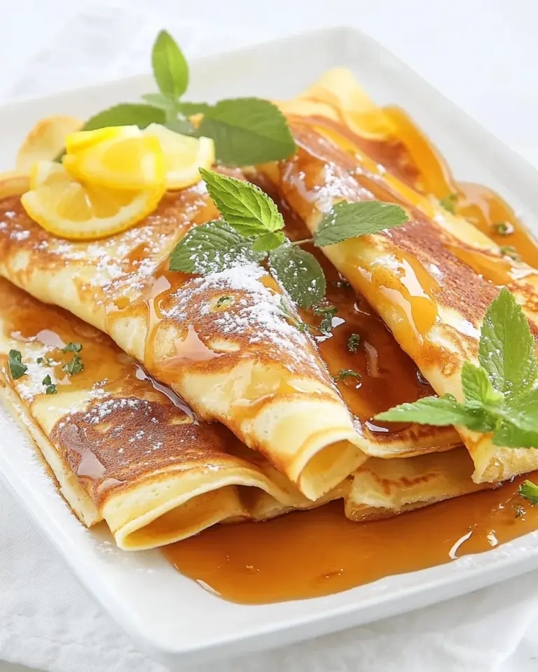 Delicious Crepes with Salted Lemon Butter Caramel photo