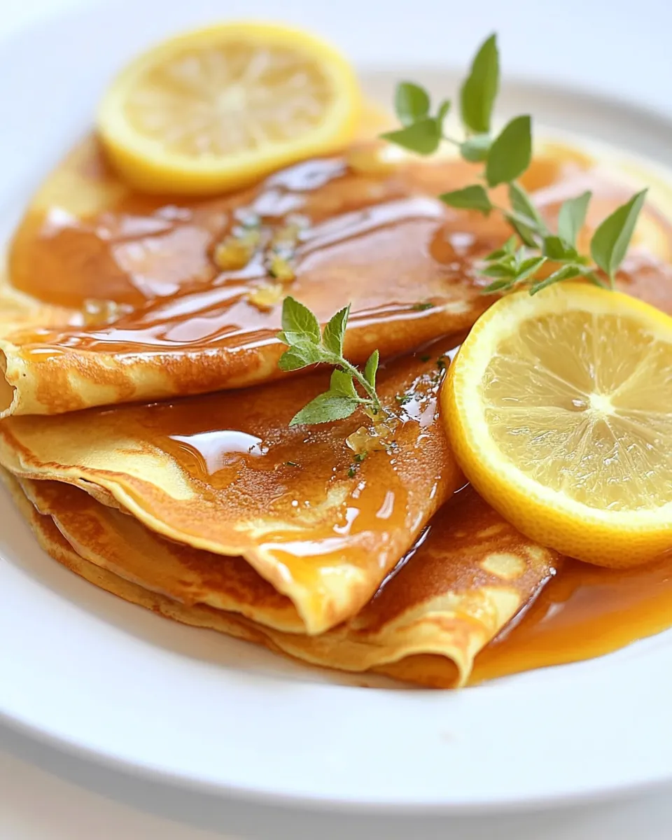 Classic Crepes with Salted Lemon Butter Caramel picture