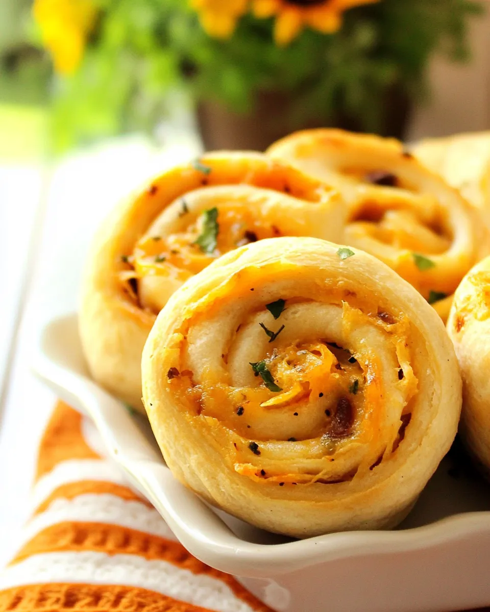 Easy Crescent Chicken Taco Pinwheels photo