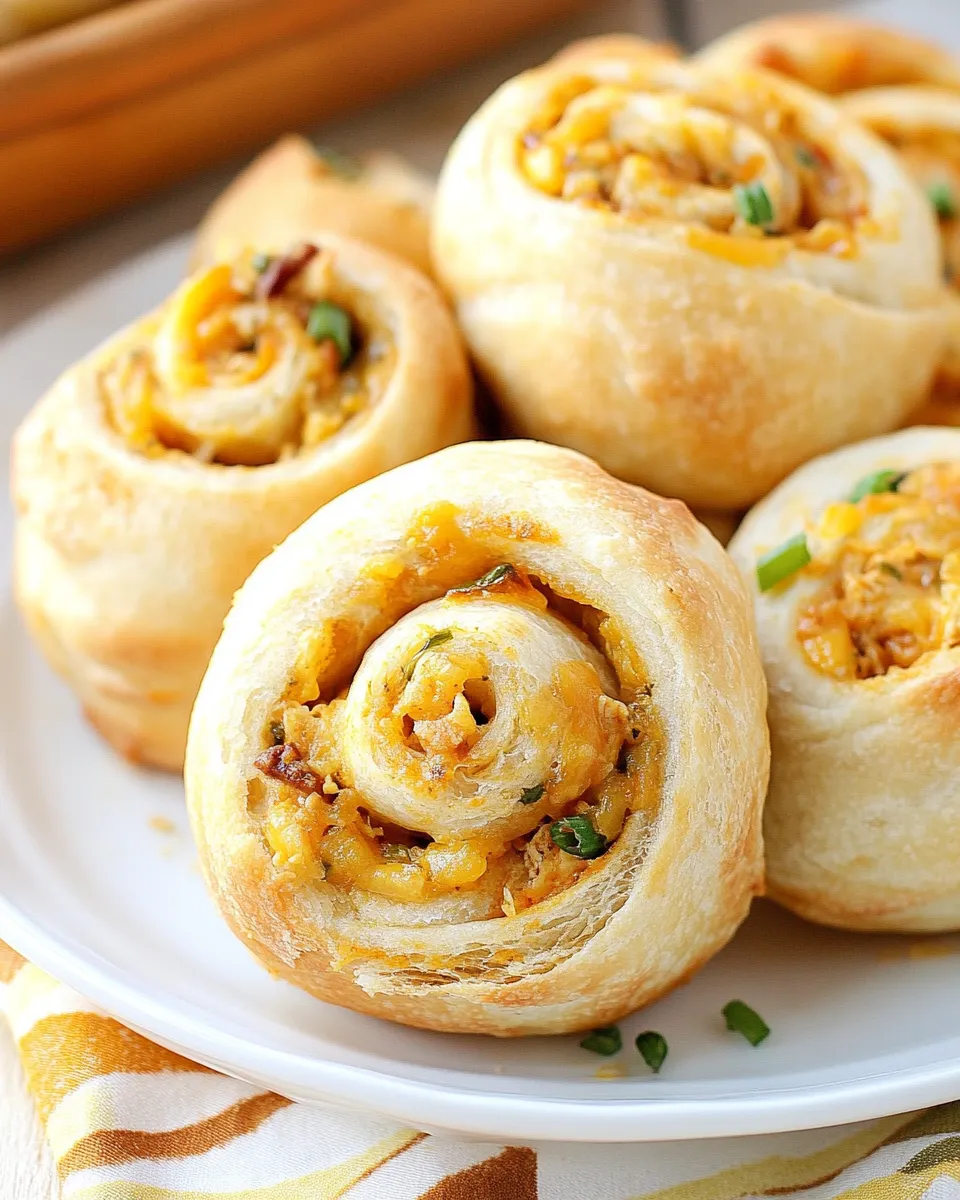 Delicious Crescent Chicken Taco Pinwheels image