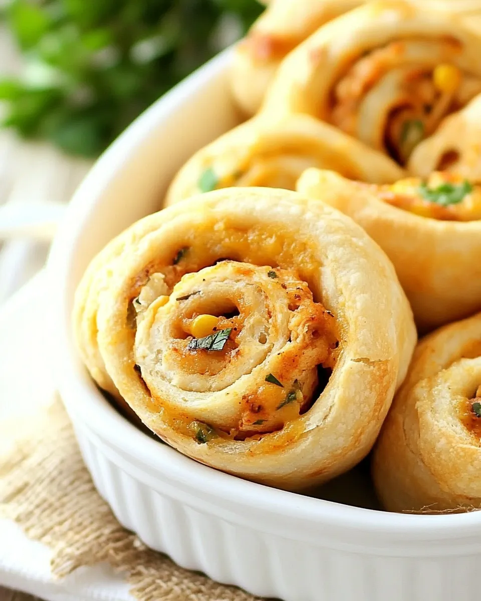 Homemade Crescent Chicken Taco Pinwheels picture