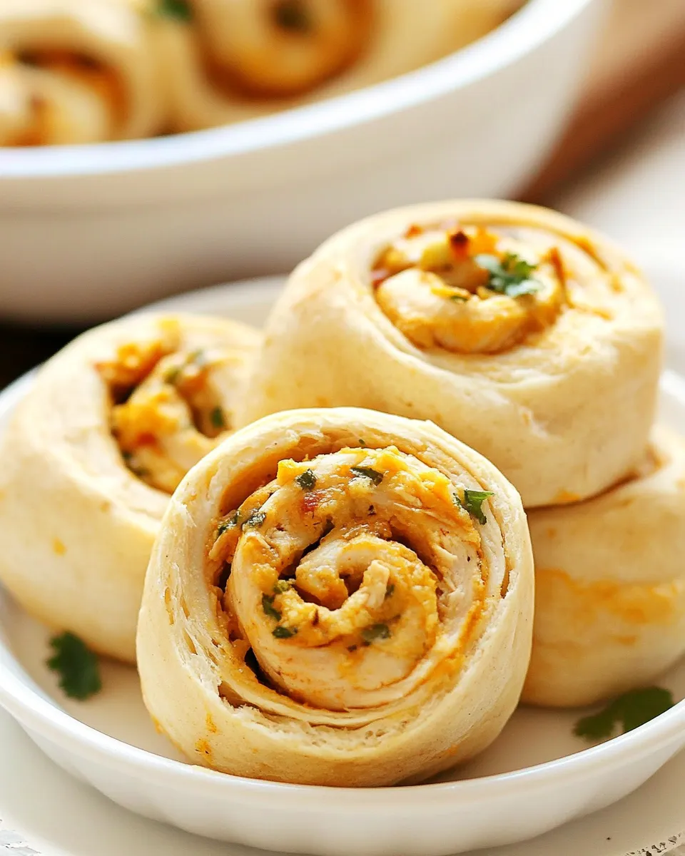 Quick Crescent Chicken Taco Pinwheels shot