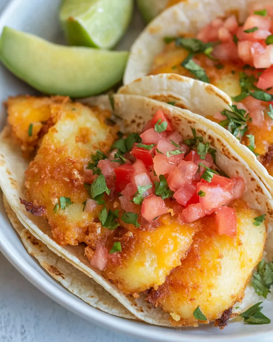 Homemade Crispy Cheesy Potato Tacos photo