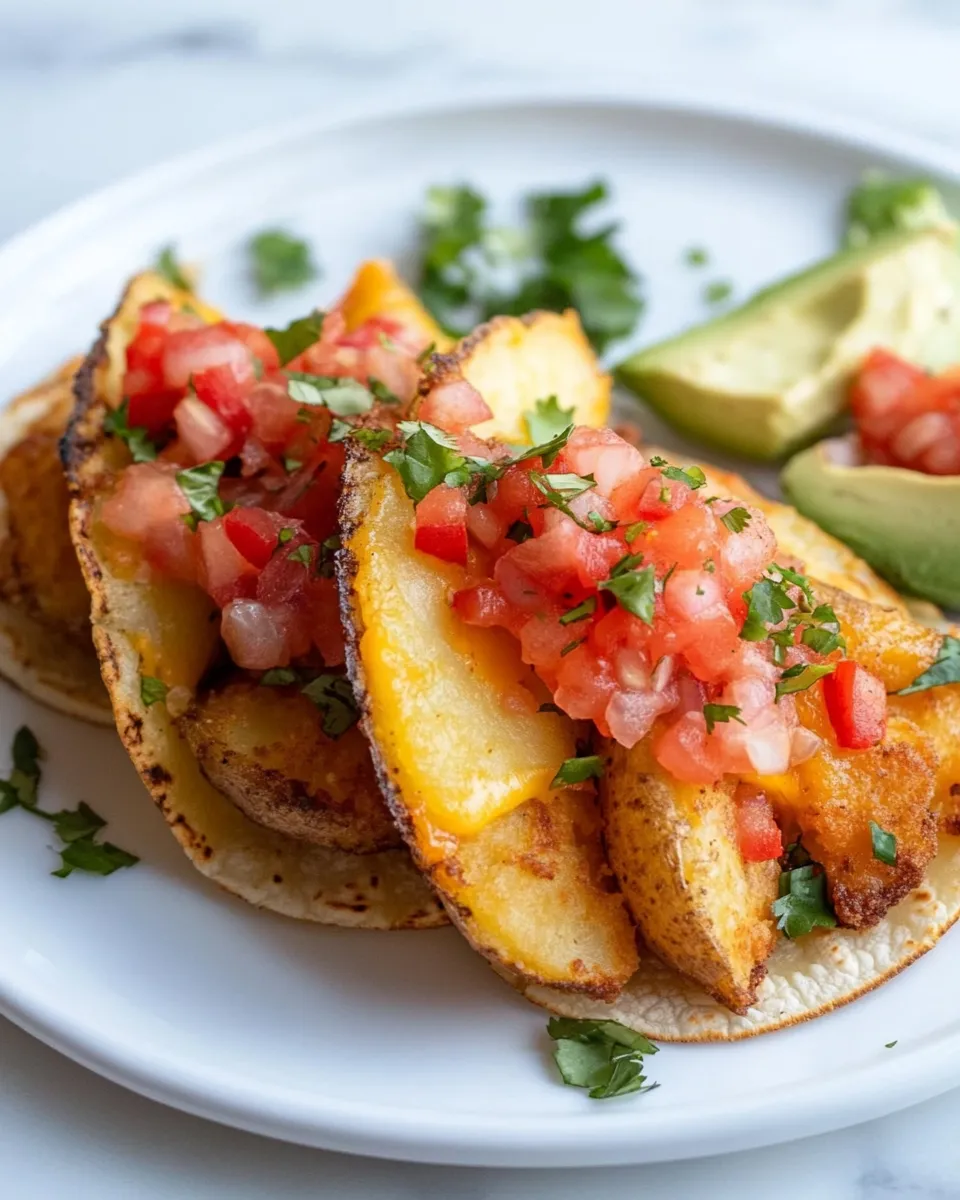 Easy Crispy Cheesy Potato Tacos picture