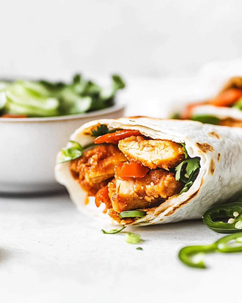 Homemade Crispy Chicken Wraps photo