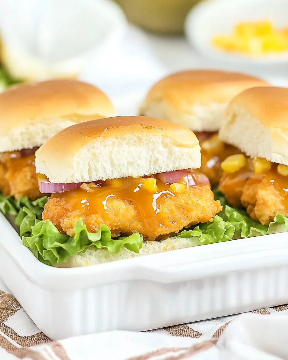 Classic Crispy Honey Mustard Chicken Sliders image