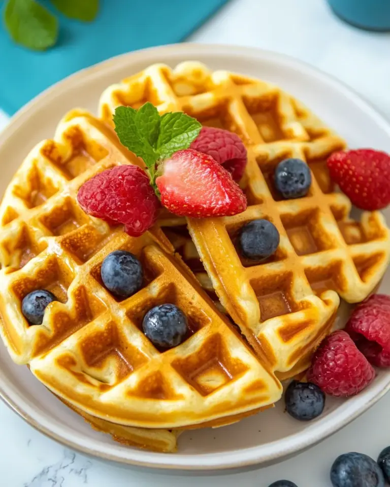 Homemade Crispy Waffle Recipe photo