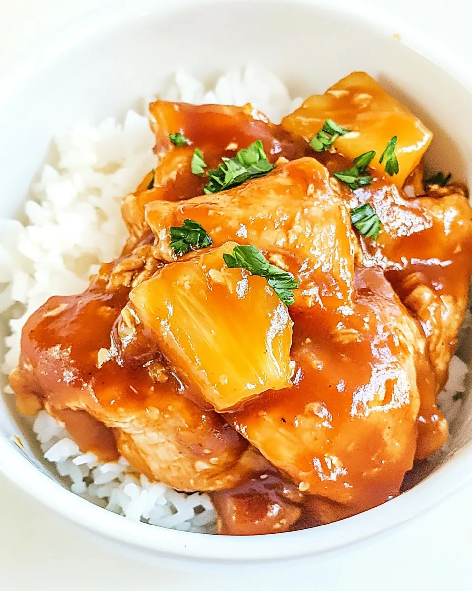 Easy Crockpot Pineapple Chicken recipe photo