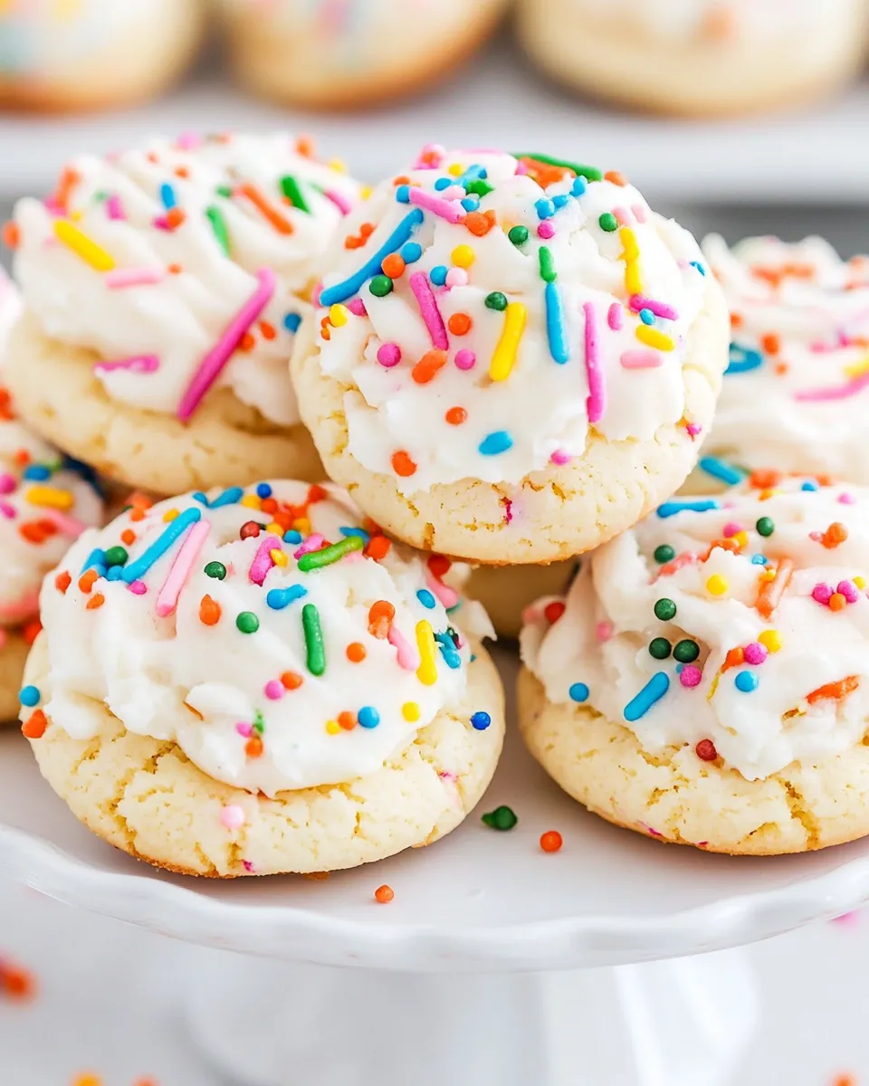Homemade Crumbl Birthday Cake Cookies Copycat photo