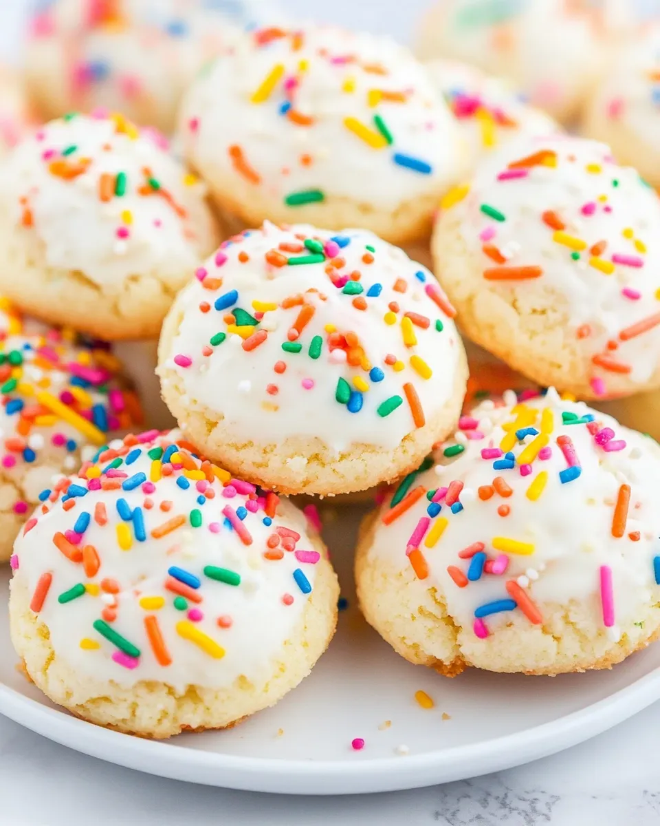 Classic Crumbl Birthday Cake Cookies Copycat image