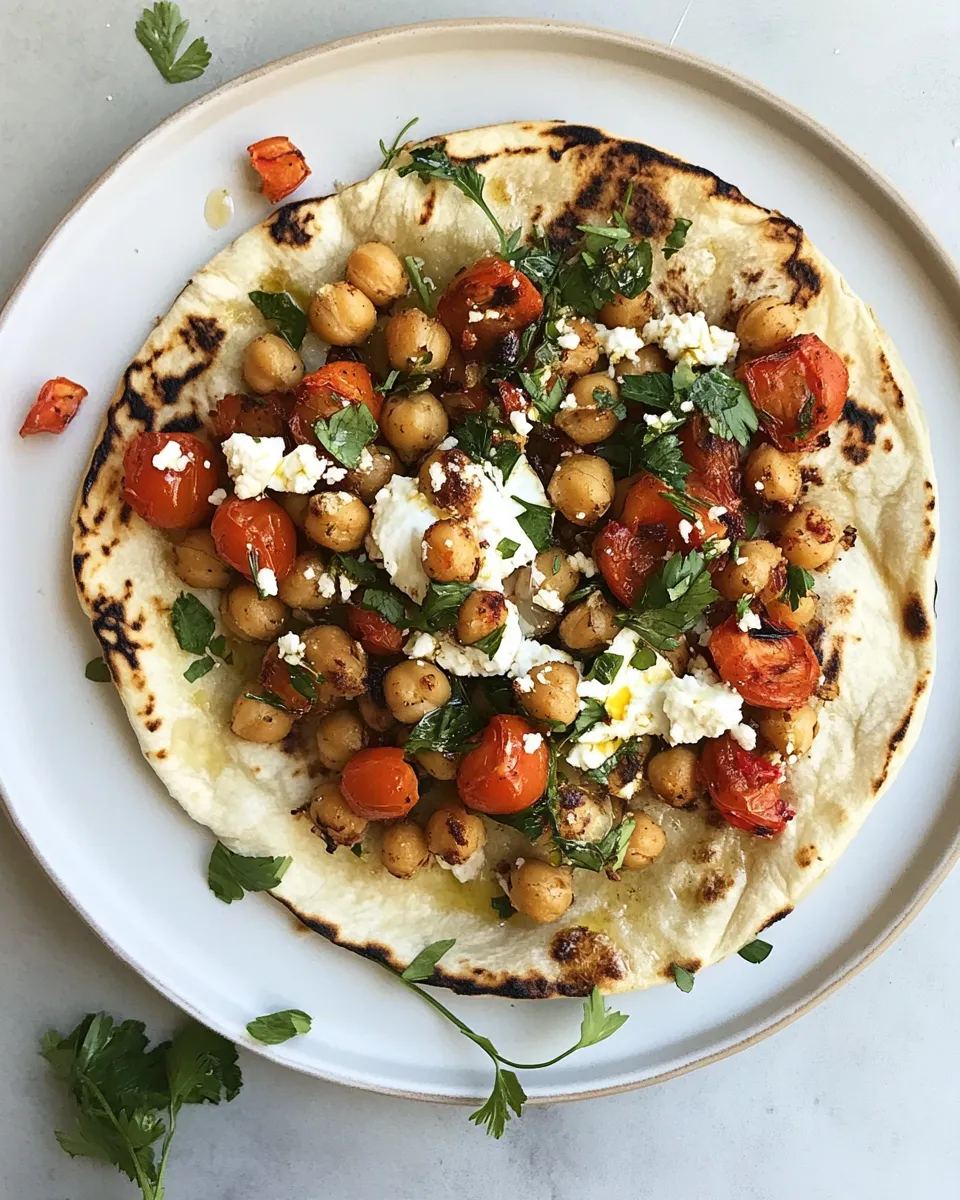 Classic Crunchy Roasted Chickpea Pitas. image