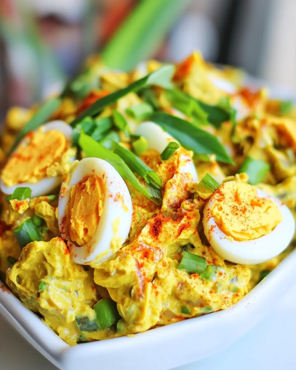 Homemade Curried Egg Salad recipe photo