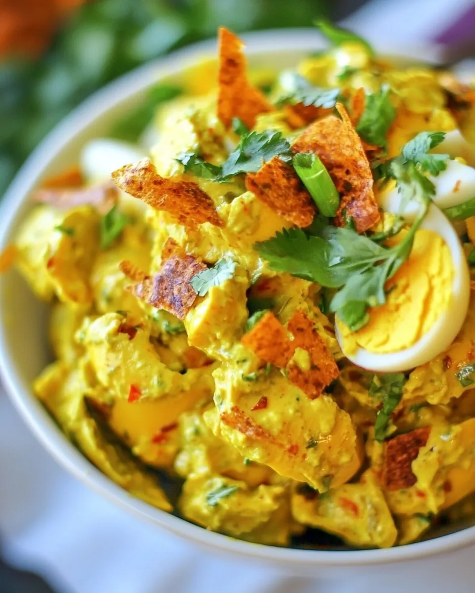 Classic Curried Egg Salad dish photo