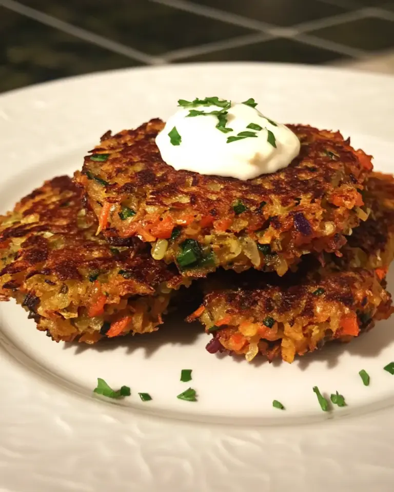 Homemade Curry Vegetable Latkes photo