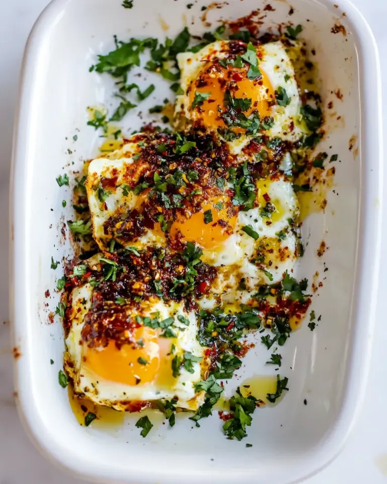 Homemade Dads Easy Cheesy Eggs with Chili Butter. recipe photo