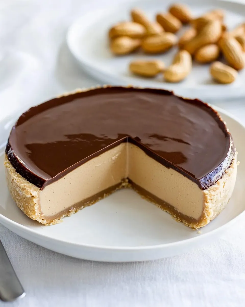 Homemade Dairy-Free Low-Carb Peanut Butter Pie photo