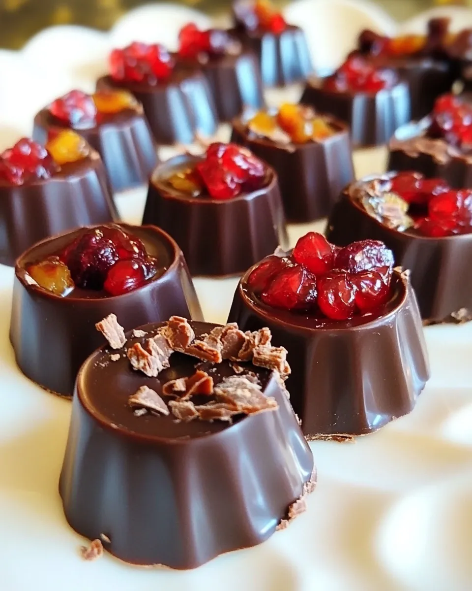 Delicious Dark Chocolate Fruit Candies image