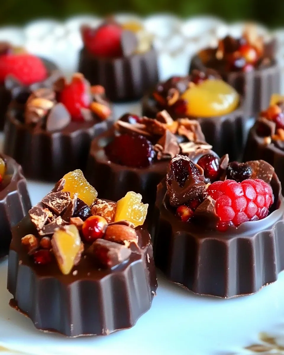 Easy Dark Chocolate Fruit Candies picture