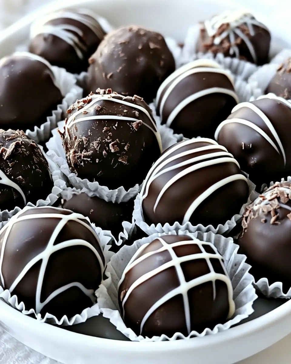 Classic Dark Chocolate Truffles image