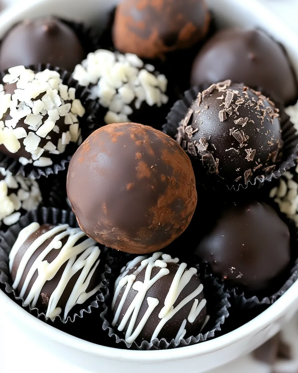 Easy Dark Chocolate Truffles picture