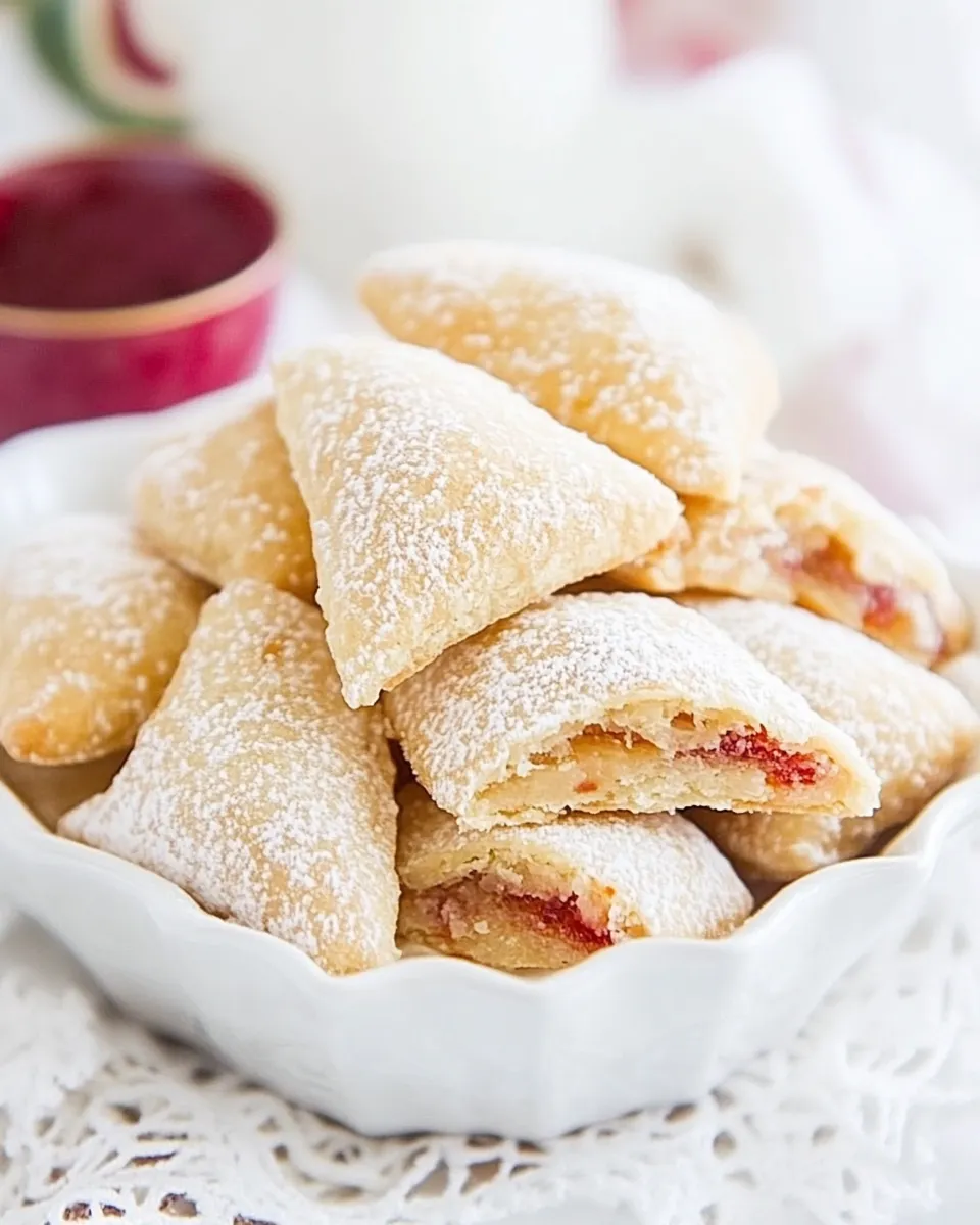 Delicious Deditos de Novia (Sugar-Coated Guava Biscuits) shot