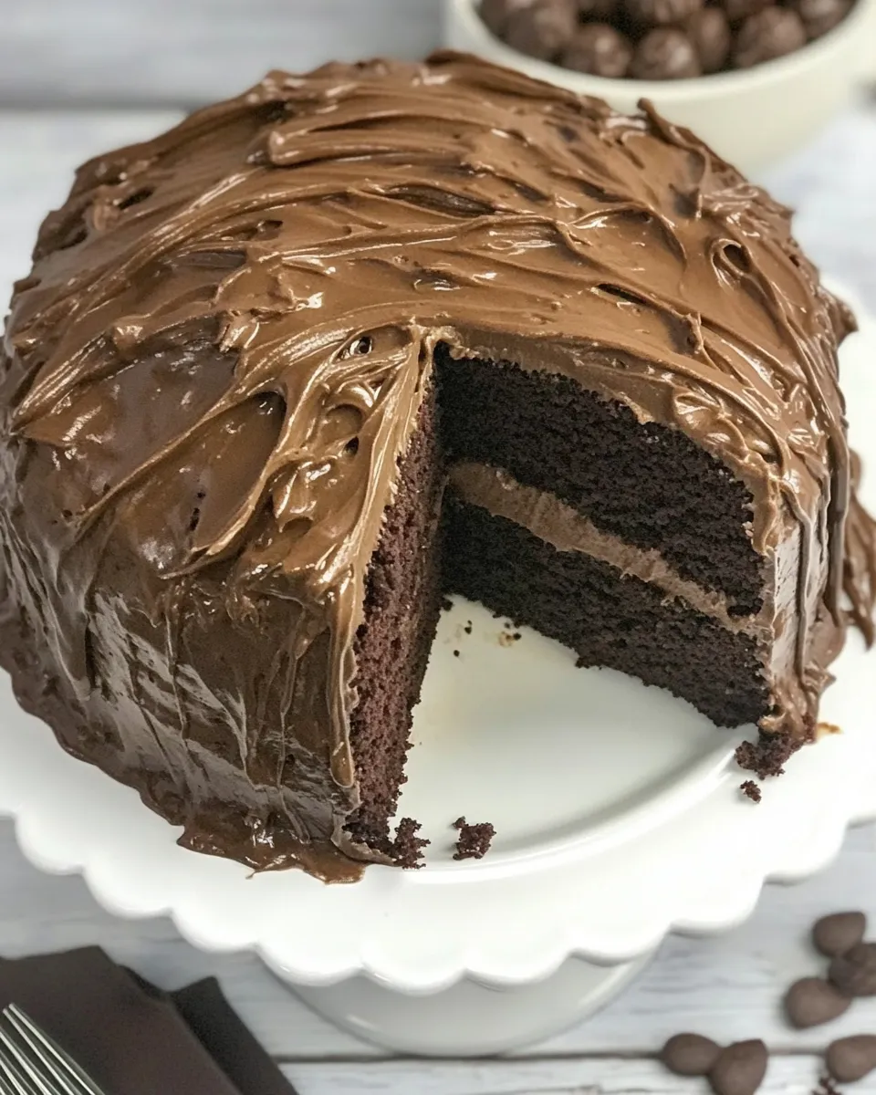 Homemade Devils Food Cake photo