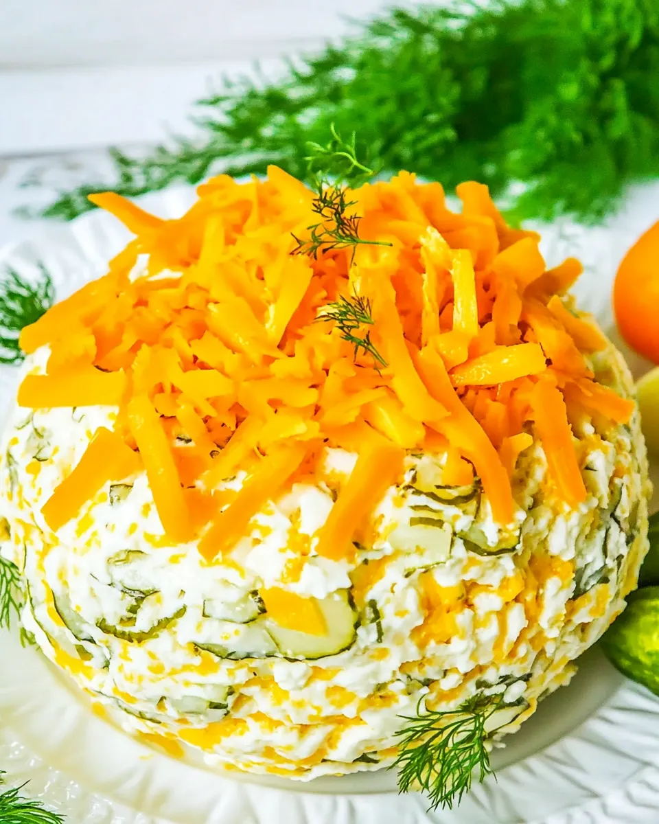 Delicious Dill Pickle Cheese Ball shot