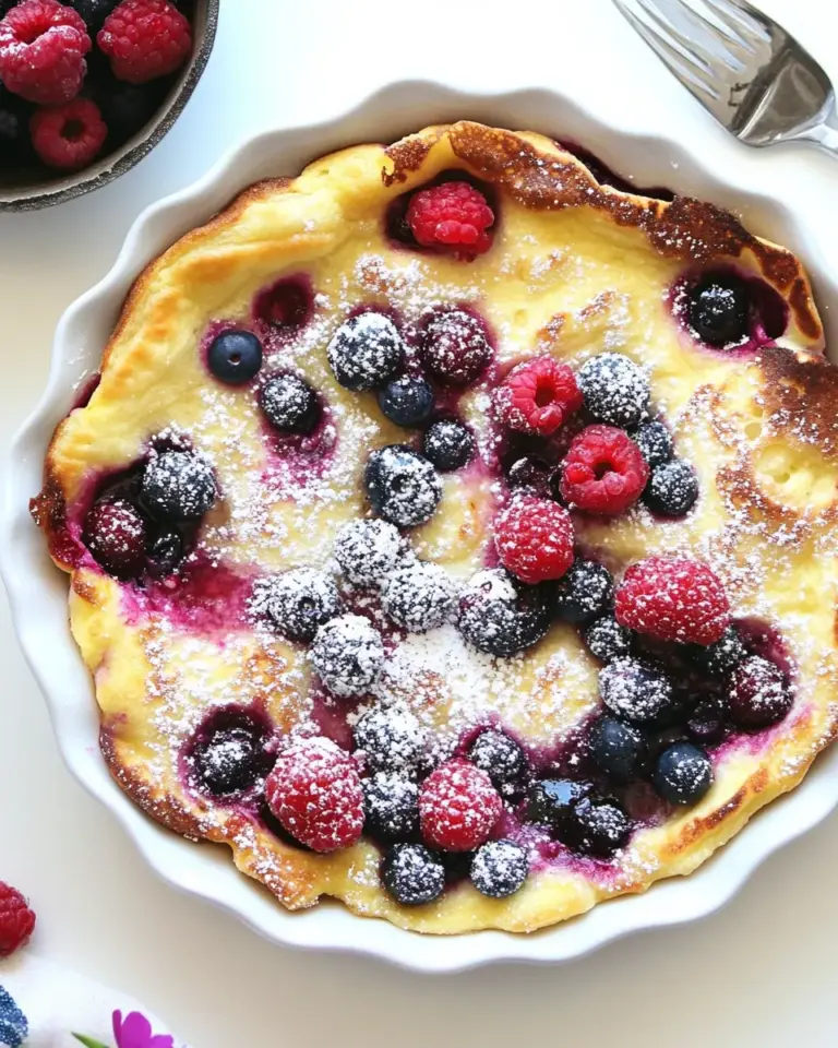 Homemade Double Berry Puff Pancake image