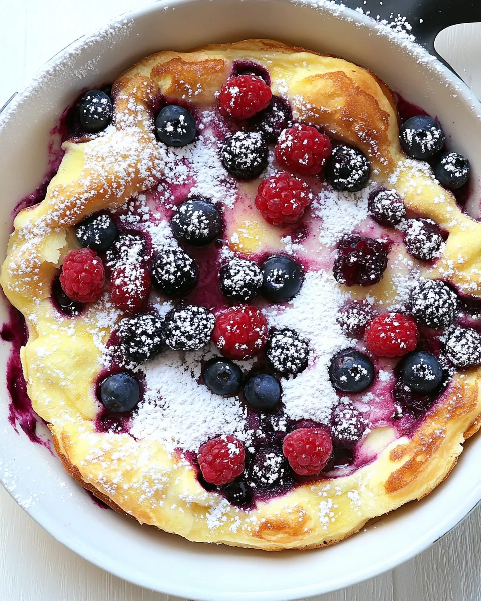 Classic Double Berry Puff Pancake photo
